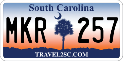 SC license plate MKR257