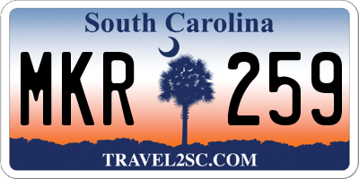 SC license plate MKR259