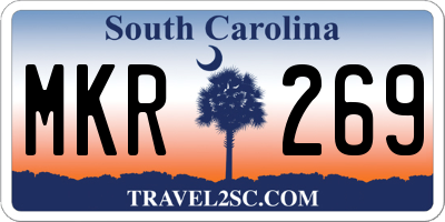 SC license plate MKR269