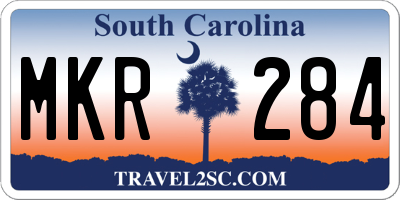 SC license plate MKR284