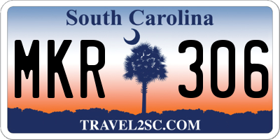 SC license plate MKR306