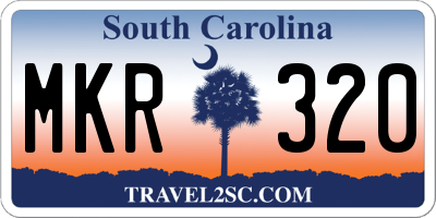 SC license plate MKR320