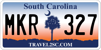 SC license plate MKR327