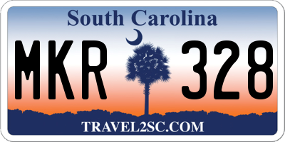 SC license plate MKR328