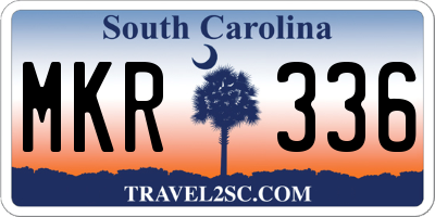 SC license plate MKR336