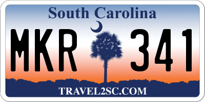 SC license plate MKR341