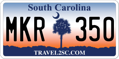 SC license plate MKR350