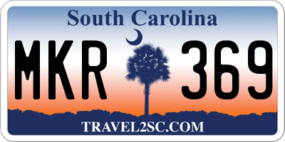 SC license plate MKR369
