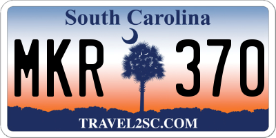 SC license plate MKR370