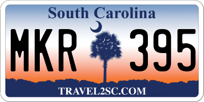 SC license plate MKR395