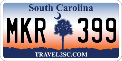 SC license plate MKR399