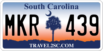 SC license plate MKR439