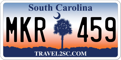 SC license plate MKR459