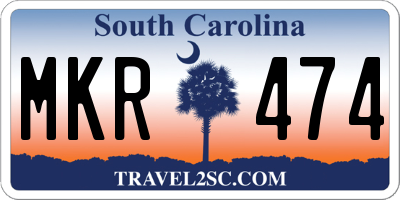 SC license plate MKR474