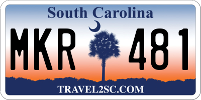 SC license plate MKR481