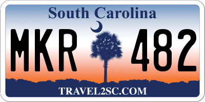 SC license plate MKR482
