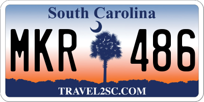 SC license plate MKR486