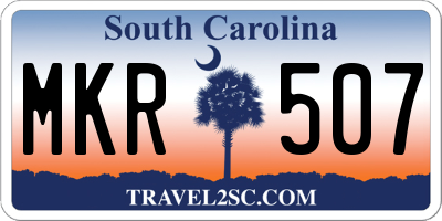 SC license plate MKR507