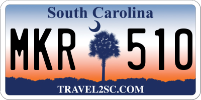 SC license plate MKR510