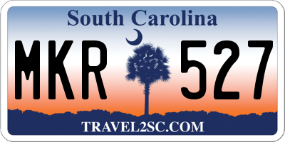 SC license plate MKR527