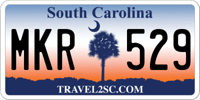 SC license plate MKR529