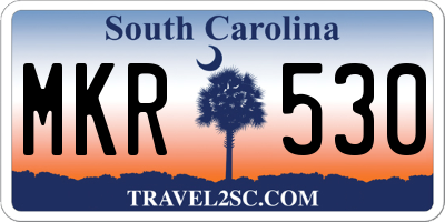 SC license plate MKR530