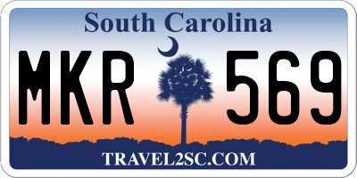 SC license plate MKR569