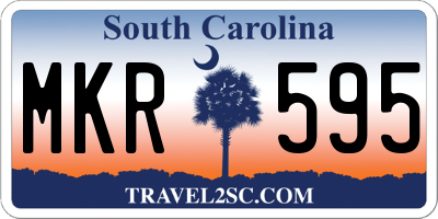 SC license plate MKR595