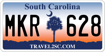 SC license plate MKR628