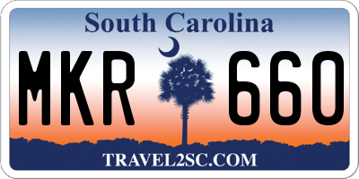 SC license plate MKR660