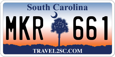 SC license plate MKR661