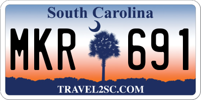 SC license plate MKR691