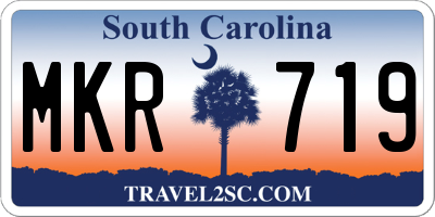 SC license plate MKR719
