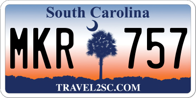 SC license plate MKR757