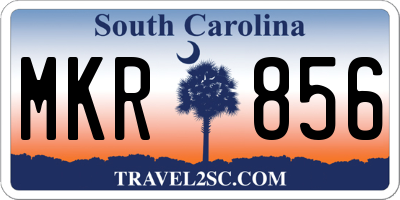 SC license plate MKR856