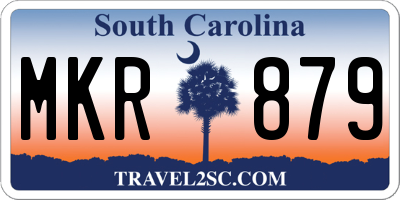 SC license plate MKR879