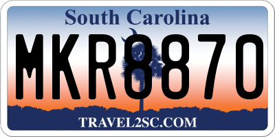 SC license plate MKR8870