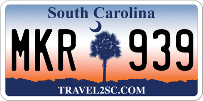 SC license plate MKR939