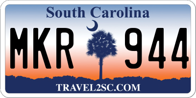 SC license plate MKR944