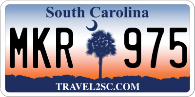SC license plate MKR975