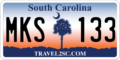 SC license plate MKS133