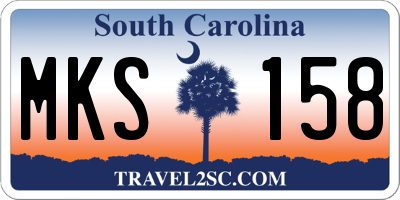 SC license plate MKS158