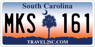 SC license plate MKS161