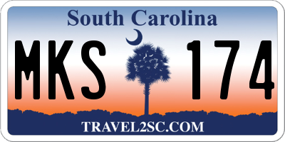 SC license plate MKS174
