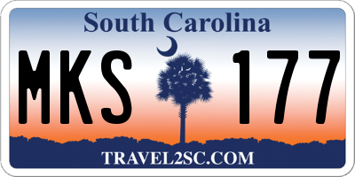 SC license plate MKS177