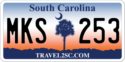 SC license plate MKS253