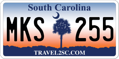 SC license plate MKS255