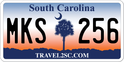 SC license plate MKS256