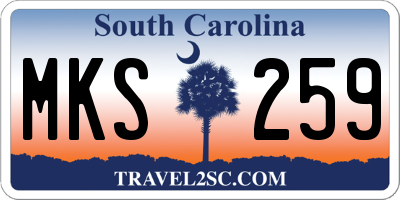 SC license plate MKS259