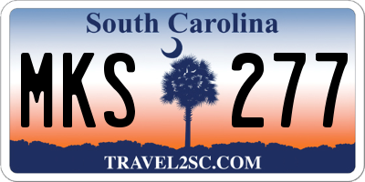 SC license plate MKS277